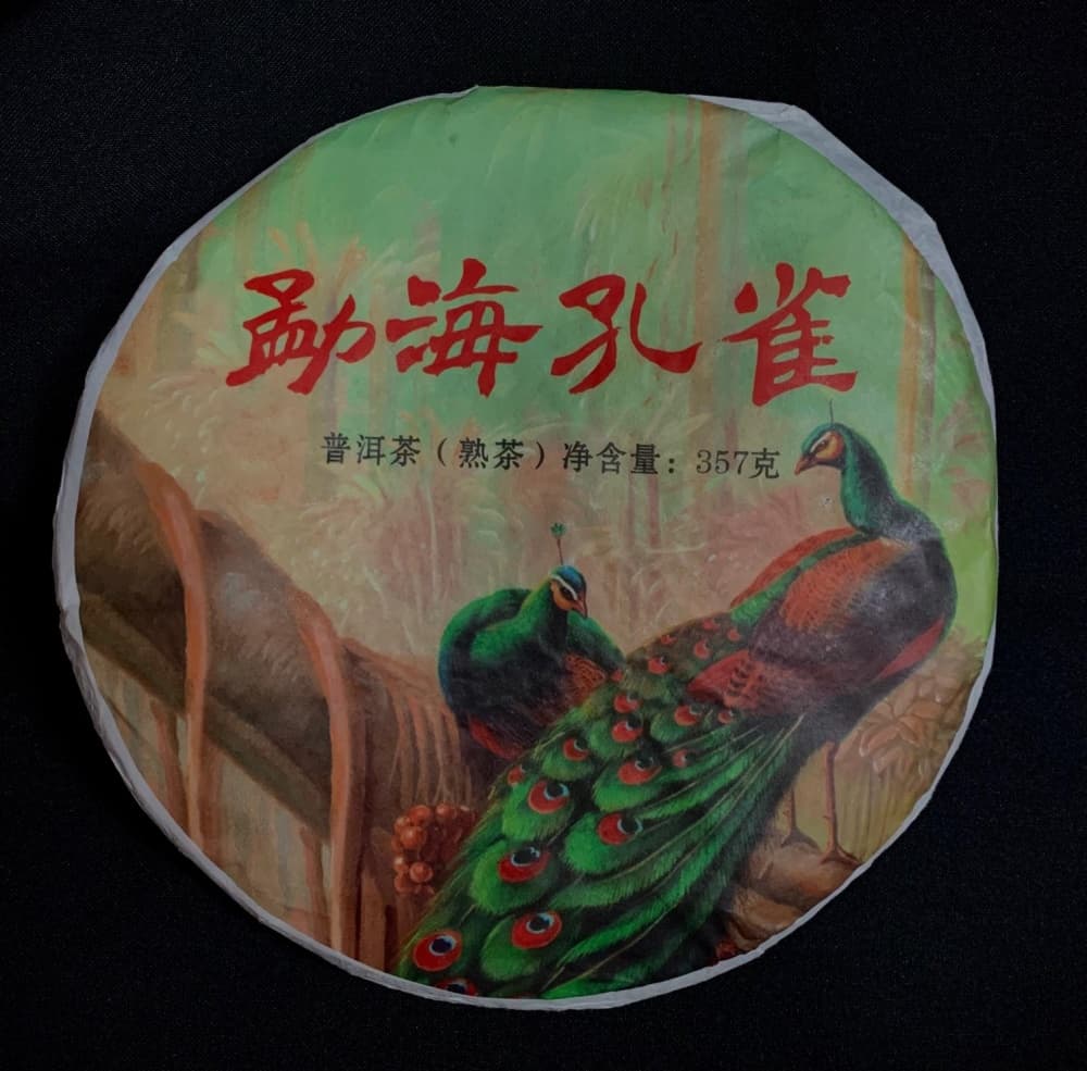 Шу Пуэр, Менхай Кун Тю Шу Ча (Павлин), 2019, 350 гр