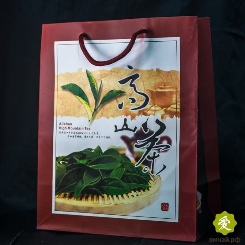 Пакет бумажный красный 27*21,5