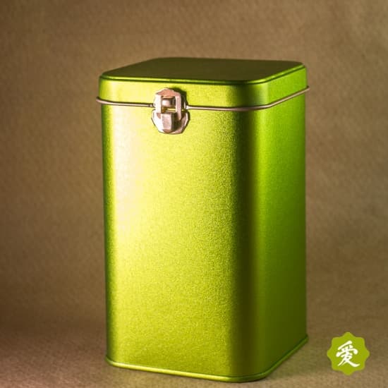 Банка для чая, с замочком жестянная, 200 гр., салатовая 