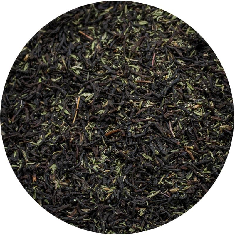 Черный чай с чабрецом