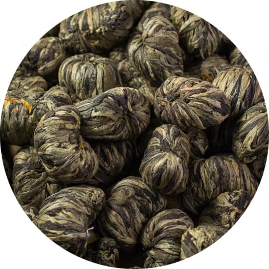 Связанный чай Корзина Будды с ароматом апельсина и персика