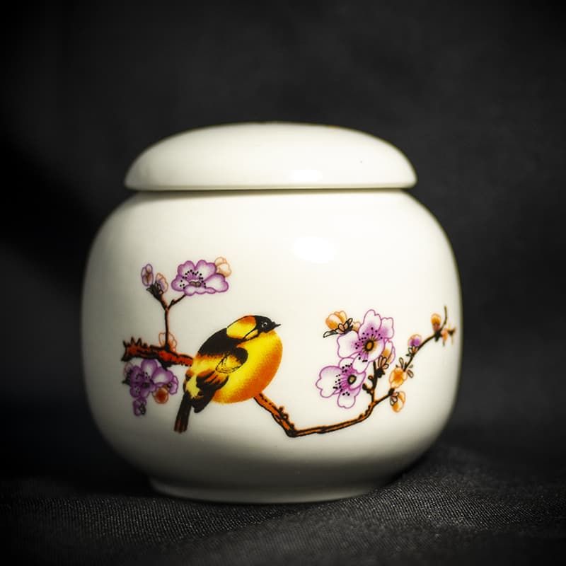 Чайница Птицы 220 мл. (Фарфор)