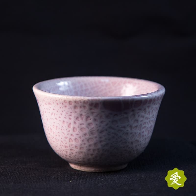 Пиала ручной работы 40 мл.,  розовая