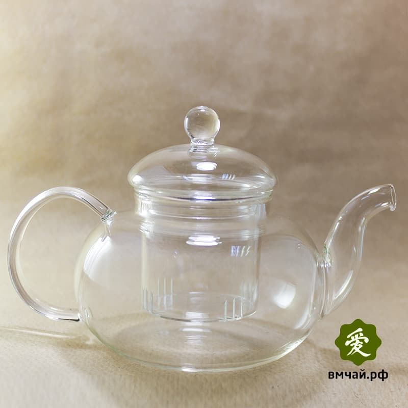 Чайник из стекла 900 мл "Смородина" с колбой