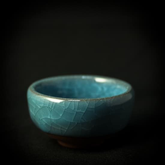 Пиала "Колотый лед" голубая 50 мл. 