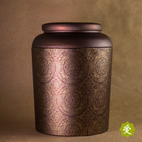 Банка жестяная - Золотой узор, 300 гр.