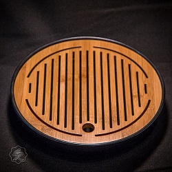 Чабань Круглая 25 см, бамбук, пластик - 3