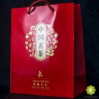 Пакет бумажный красный 22*27*11