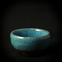 Пиала "Колотый лед" голубая 50 мл.  - 2