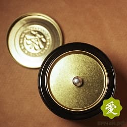 Банка картонная с иероглифом "Чай" 100 гр. Бордовая  - 2