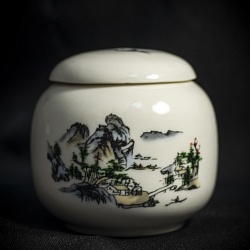 Чайница Пейзаж 220 мл. (Фарфор) - 2