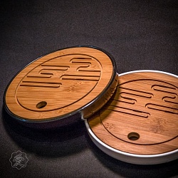 Чабань Круглая 20 см, Бамбук, пластик - 4