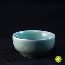 Пиала с сердечком, зеленая, 35 мл. - 2