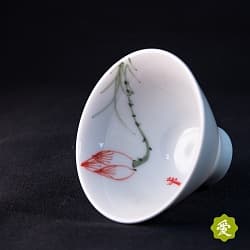 Пиала  конус "Рыбки и лотос" 30 мл. - 3