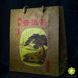 Пакет бумажный золотистый 24*27,5 см - 2