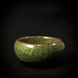 Пиала "Колотый лед" зеленая 50 мл.  - 2