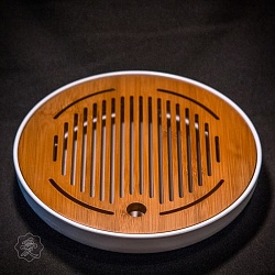 Чабань Круглая 25 см, бамбук, пластик - 2