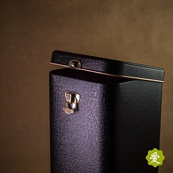 Банка для чая, с замочком жестянная, 200 гр., черная  - 2