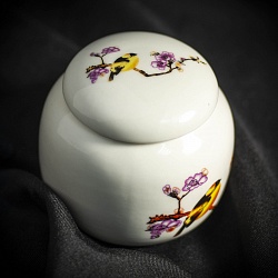 Чайница Птицы 220 мл. (Фарфор) - 4