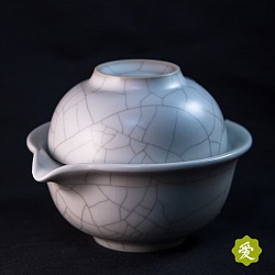 Чайник с чашкой - Бай Хэ (гайвань) - 2