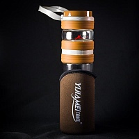 Колба-Бутылка двойное стекло 1, 450 мл