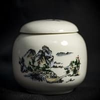 Чайница Пейзаж 220 мл. (Фарфор)