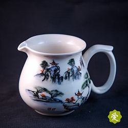 Ча Хай "Горы и Вода", фарфор, белый, 170 мл - 2